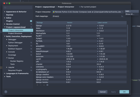 Add Project Interpreter