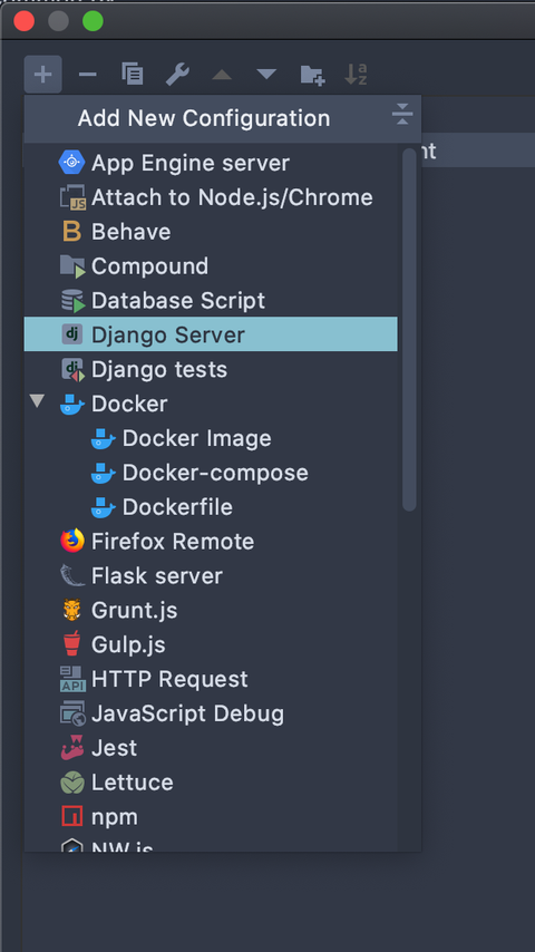 Setting up run edit configuration